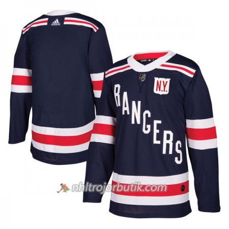 Män Ishockey New York Rangers Tröja Blank 2018 Winter Classic Adidas Marinblå Authentic